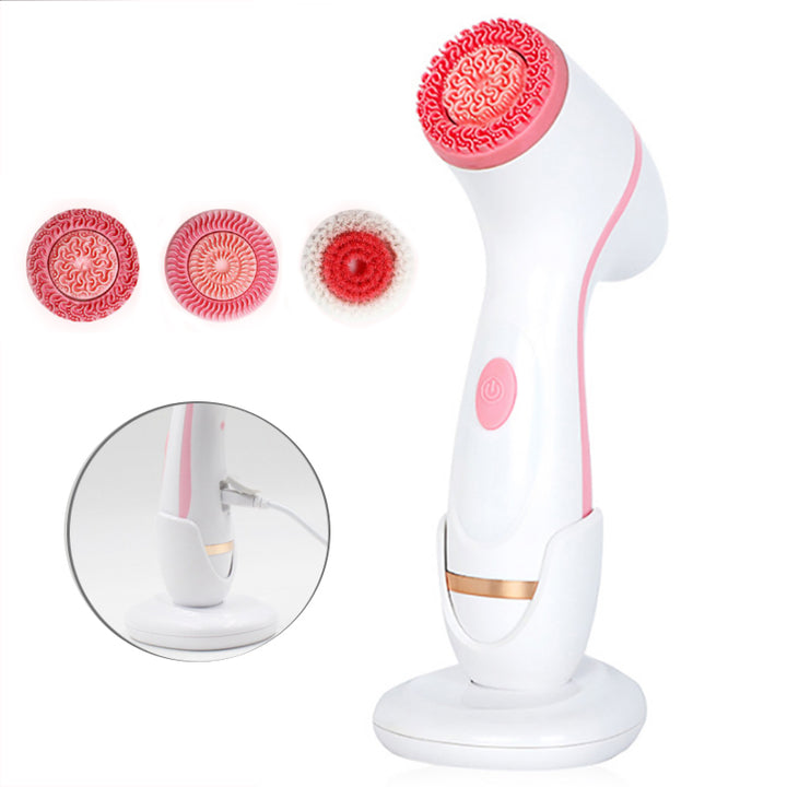 💖🧼 Electric Silicone Facial Cleanser | Ultrasonic Pore Cleansing Beauty Device
