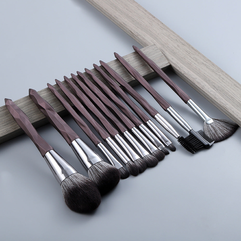 ✨ Diamond Handle Makeup Brush Set — 15-Piece Beauty Tools Kit 💄💎