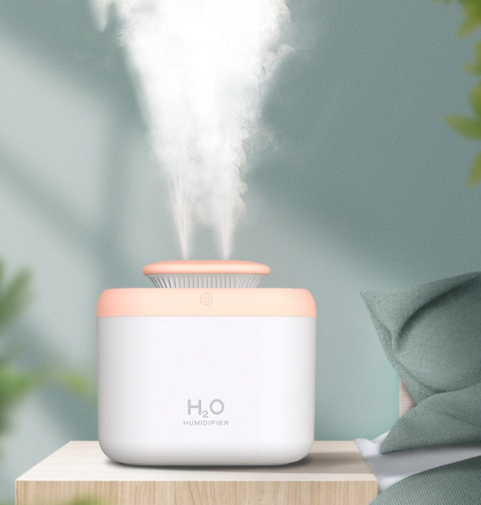 💧🌫️ Large-Capacity Dual-Jet Humidifier | Atomized Air Purifier for Home Use