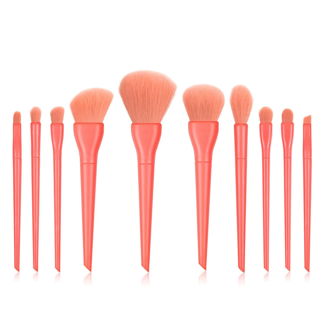 🍬✨ Candy Color 10-Piece Makeup Brush Set — Soft Bristles Collection 💄