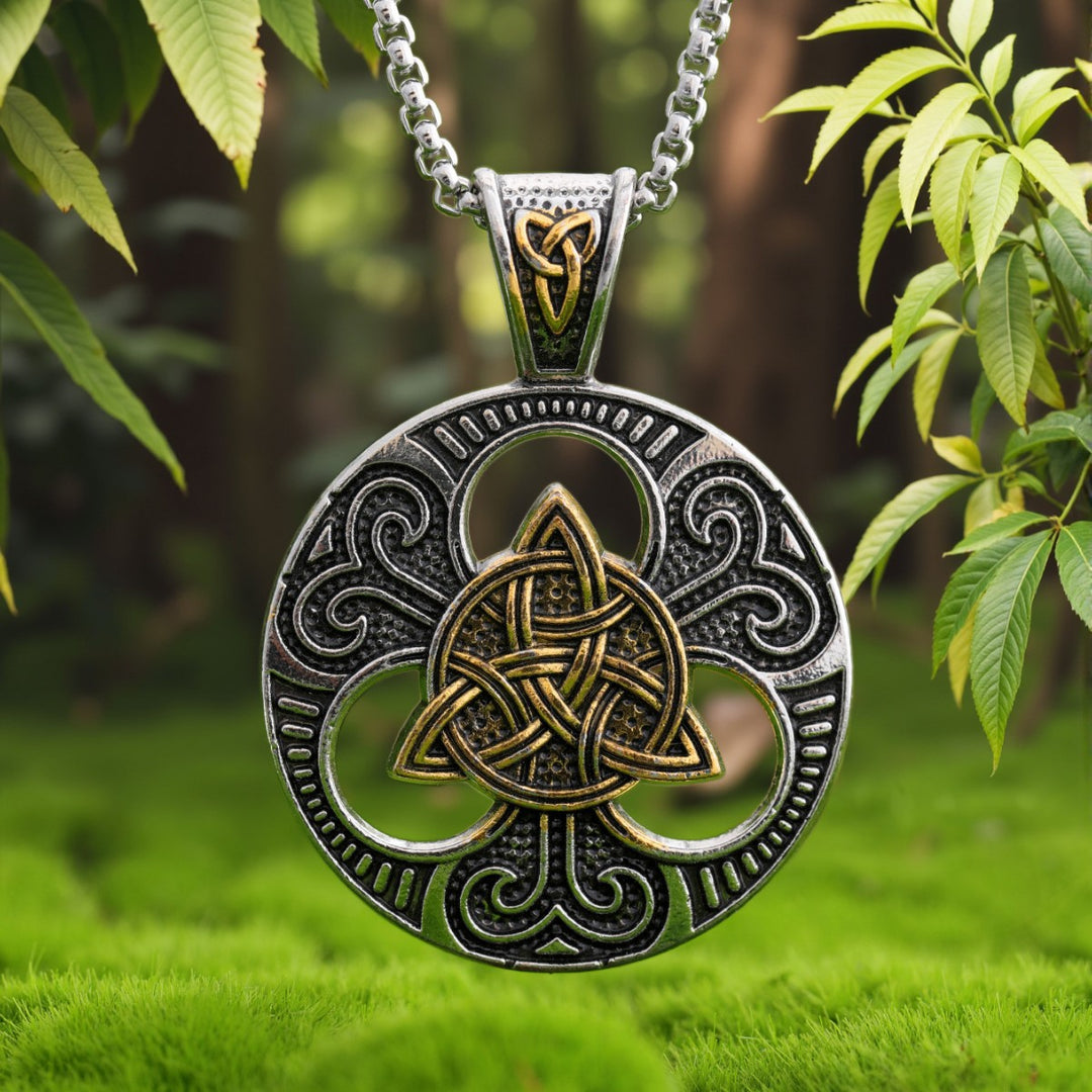 Unisex Vintage Viking Necklace – Nordic Style Metal Pendant Jewelry