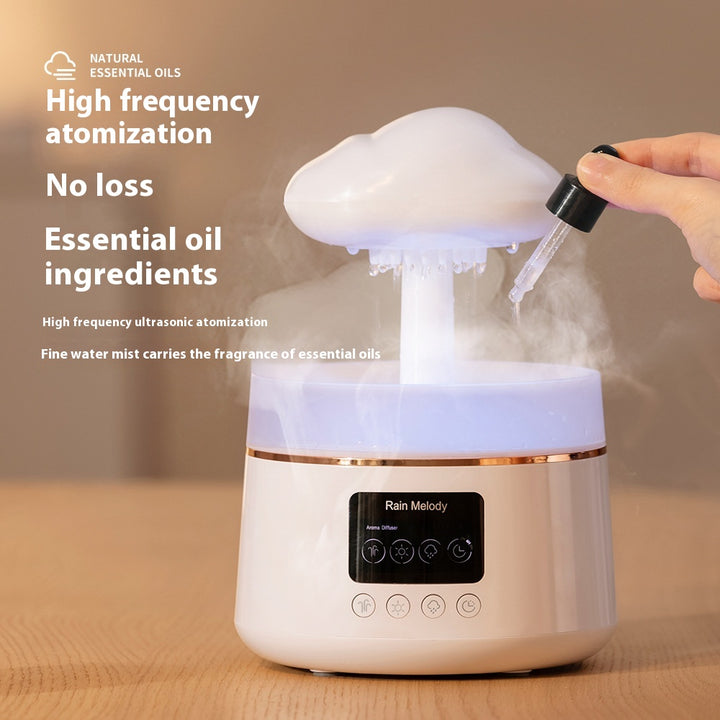 🌈☁️ Rainbow Atmosphere Cloud Humidifier | LED Mood Light Ultrasonic Diffuser