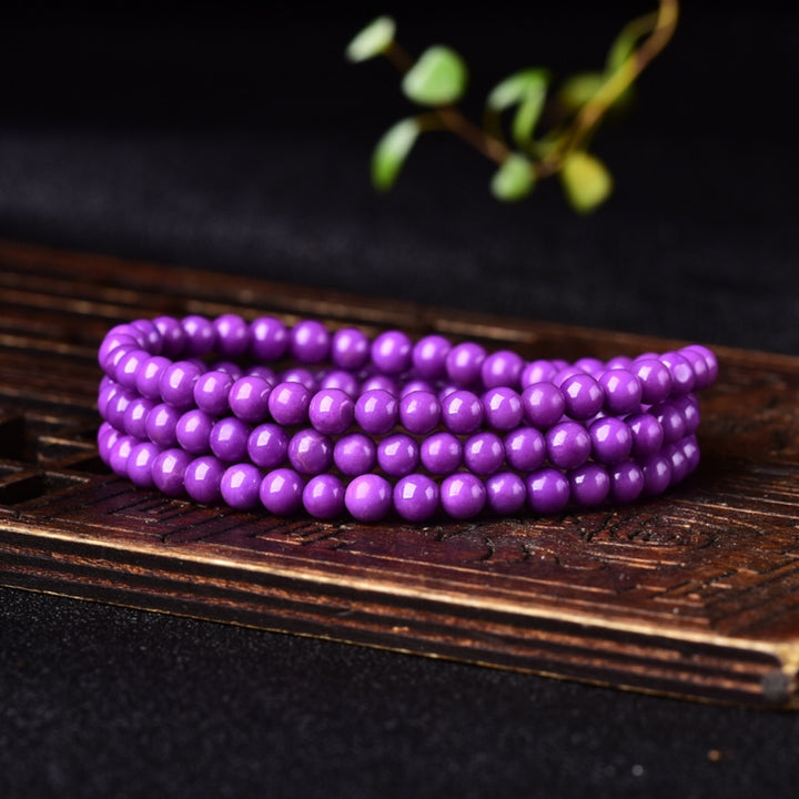 Round Purple Cloud Bracelet – Hand-Polished Purple Mica
