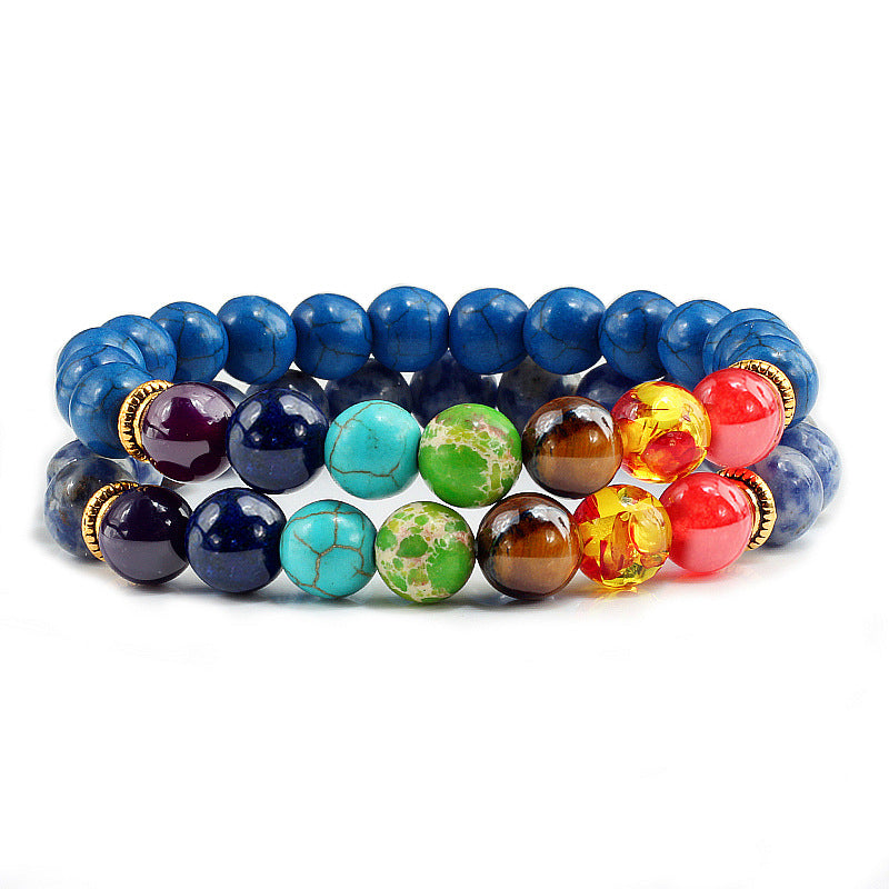 Frosted Natural Stone Yoga Bracelet