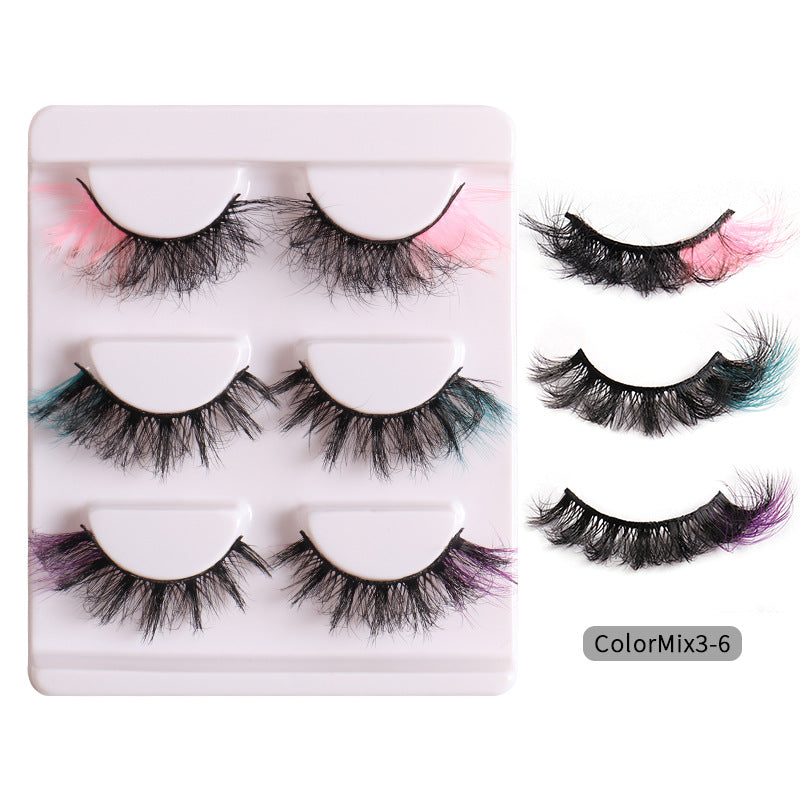👁️✨ Fashion High Color Fried Curly Eyelashes – Thick Fluffy Faux Mink Lashes