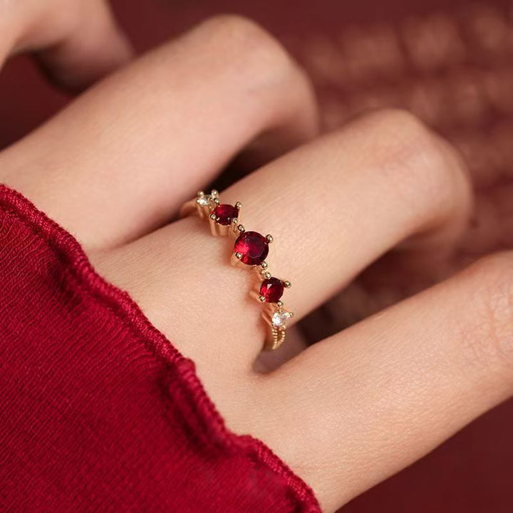 Women’s Adjustable French-Inspired Geometric Ring – Elegant Chanel Style Jewelry