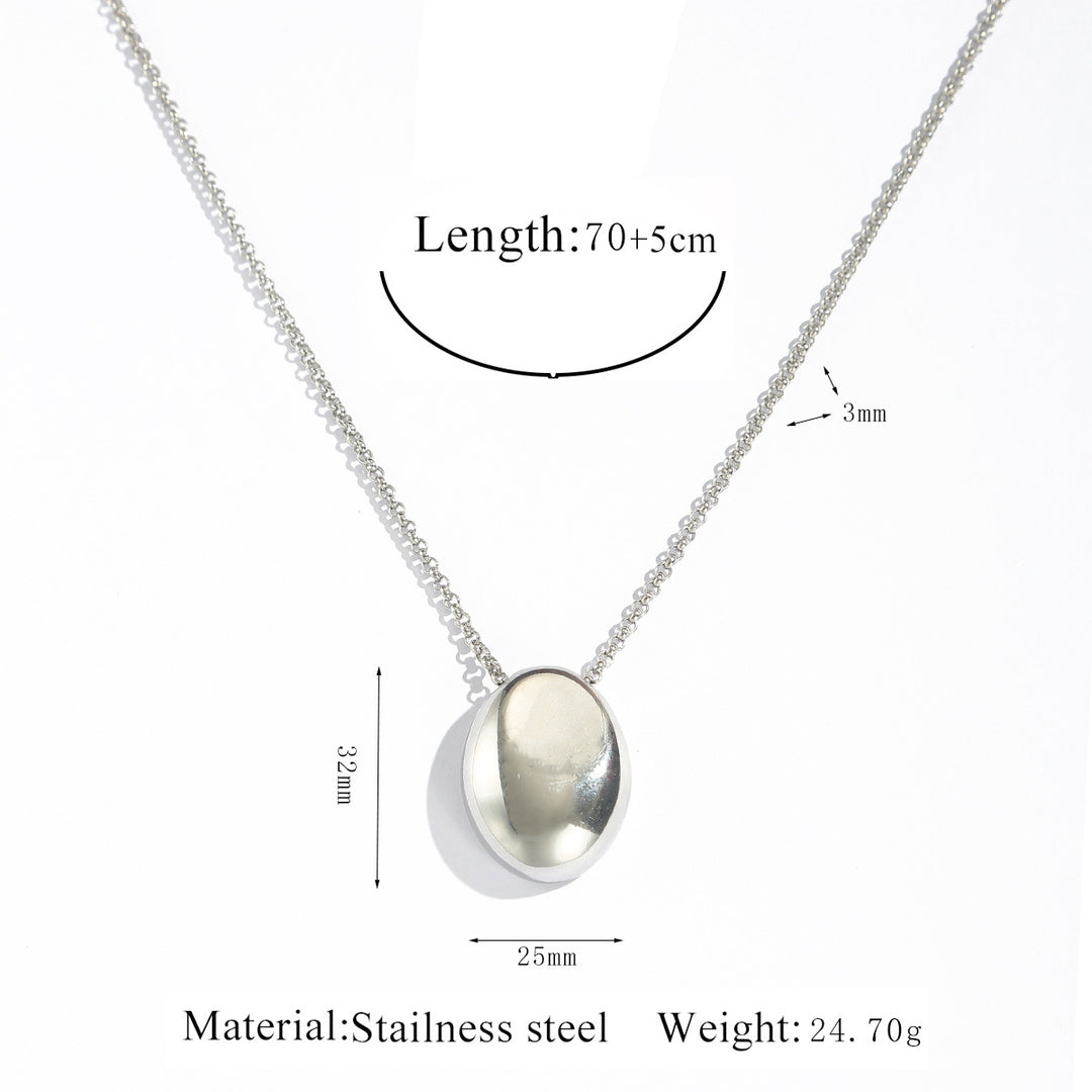 Stylish Minimalist Unisex Necklace – Stainless Steel Geometric Pendant