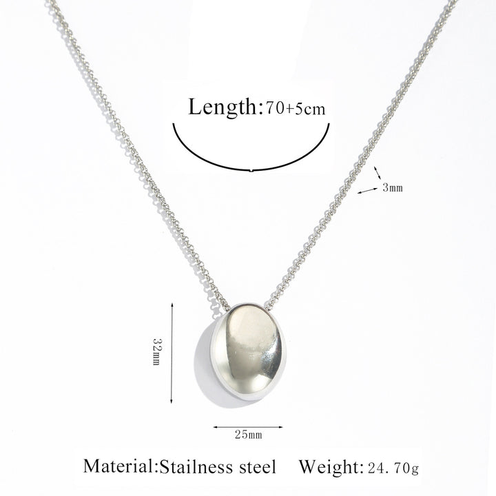 Stylish Minimalist Unisex Necklace – Stainless Steel Geometric Pendant
