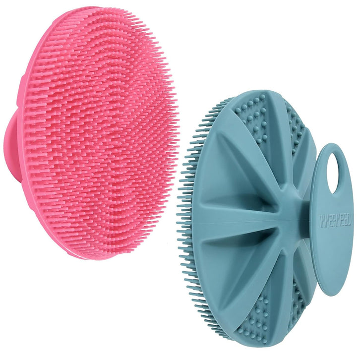 🧼🛁 Silicone Shampoo & Cleansing Brush | Soft Exfoliating Face & Body Care Tool