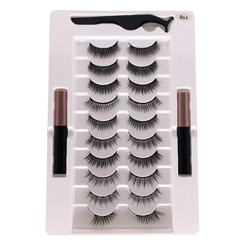🧲👁️ Magnetic Liquid Eyeliner & Natural Eyelash Set – Reusable Magnetic Lash Kit