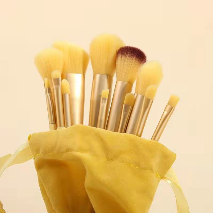 ✨ Cloth Bag Portable 13-Piece Soft Hair Makeup Brush Set 💄