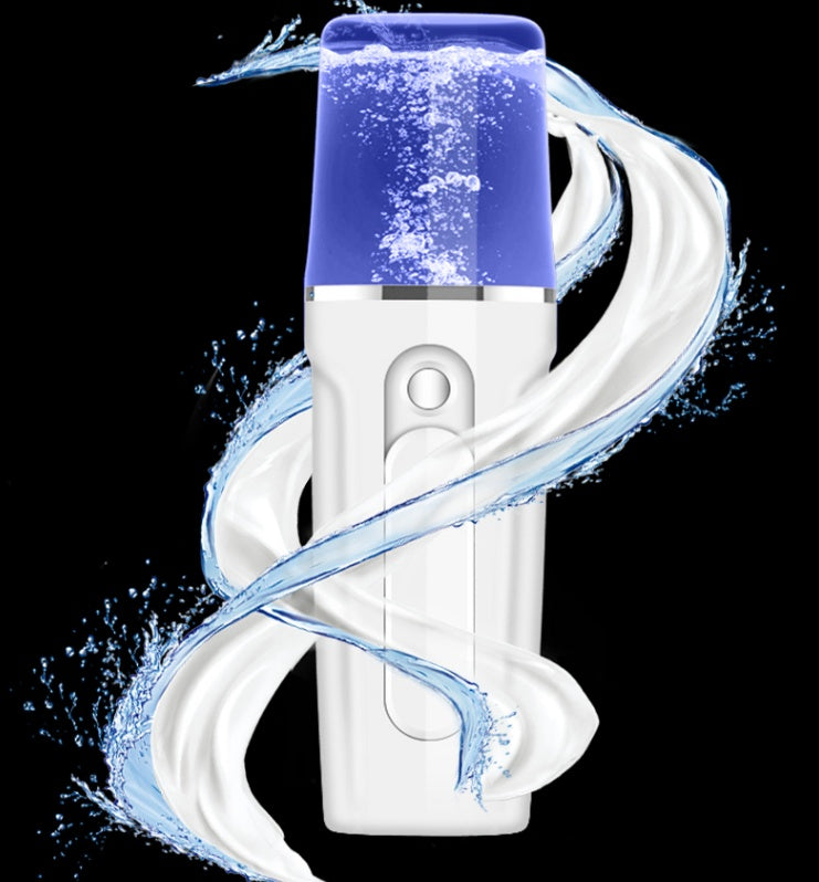 💧📱 Facial Moisturizing Beauty Apparatus | Nano Mist Sprayer with Power Bank