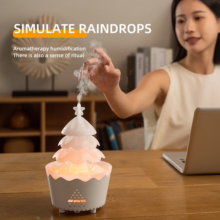 🎄🌿 Lucky Tree Aromatherapy Diffuser | Essential Oil Humidifier with Remote & Timer ✨