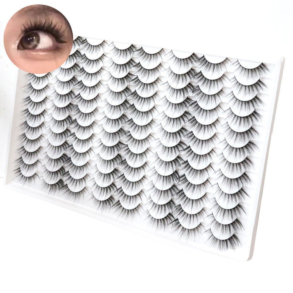 👁️✨ 3D Multi-Layered False Eyelashes – Soft Realistic & Comfortable Reusable Lashes