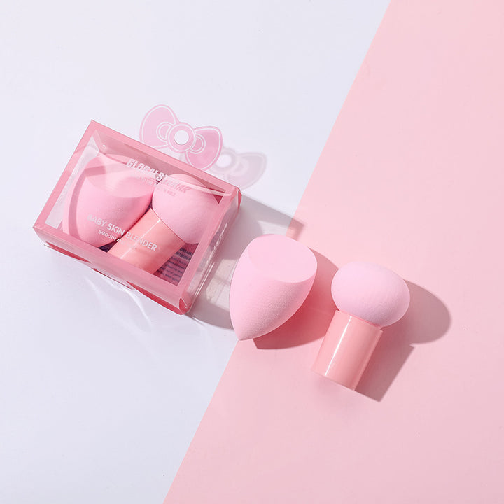 💄🍄 2-Pack Mushroom Head Beauty Blender Set