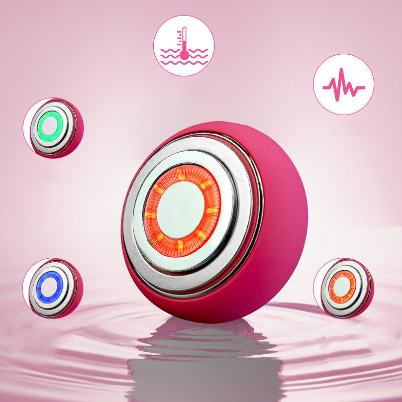 💖🌀 Electric Silicone Cleansing Face Brush | Hot Compress Vibration Skincare Device