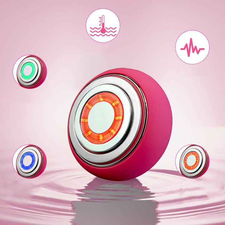 💖🌀 Electric Silicone Cleansing Face Brush | Hot Compress Vibration Skincare Device