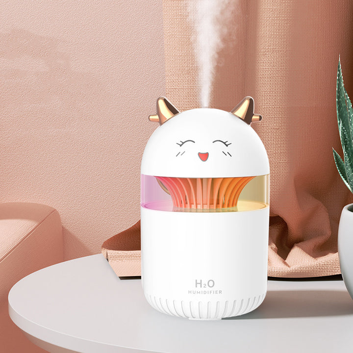 🐱💧 Cute Pet Humidifier | Silent Desktop Mist with Night Light 🌙✨