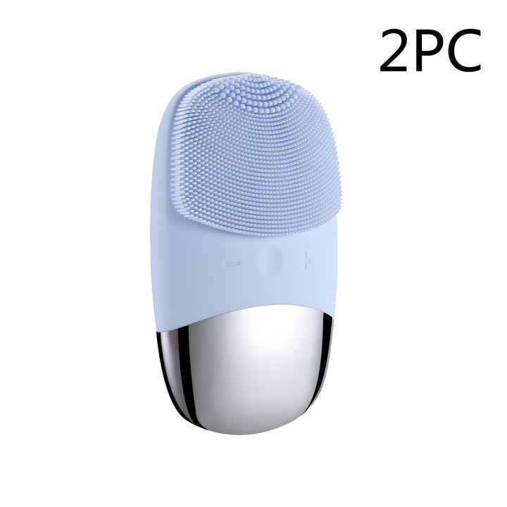🧼💗 Mini Silicone Electric Face Cleansing Brush | Sonic Facial Cleanser & Skin Massager