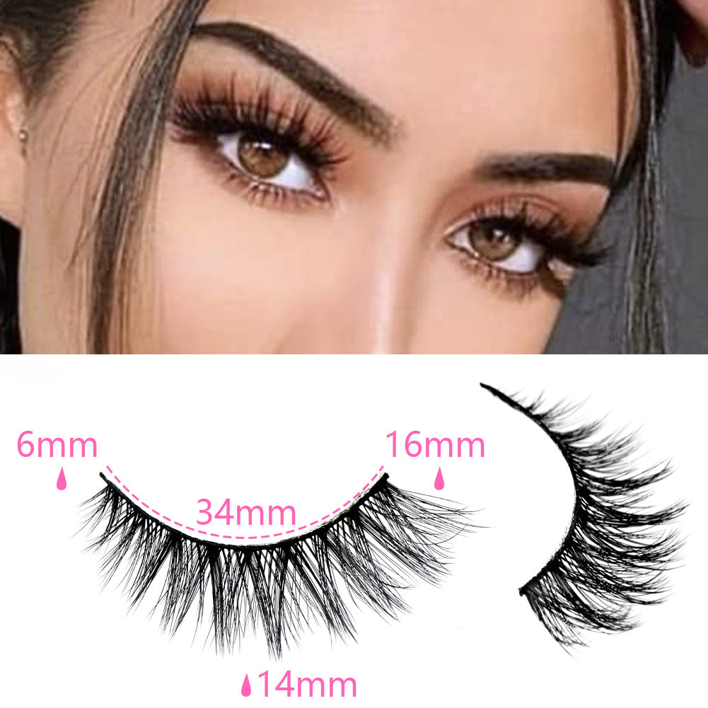 👁️✨ 3D False Eyelashes – Multi-Layered, Realistic, Soft & Comfortable