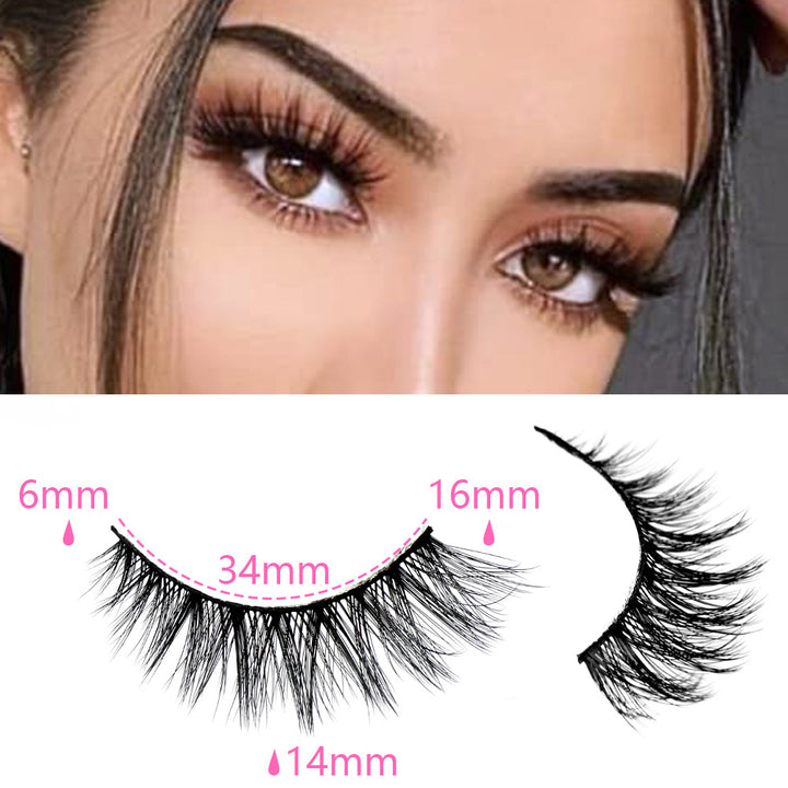👁️✨ 3D False Eyelashes – Multi-Layered, Realistic, Soft & Comfortable