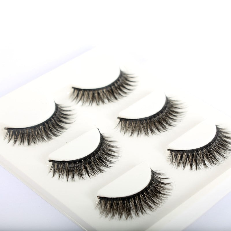 👁️✨ 3D Self-Adhesive False Eyelashes – Reusable Natural Curly Lash Extensions