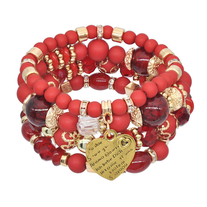 Ethnic Style Tassel Bracelet – Mixed Material Design