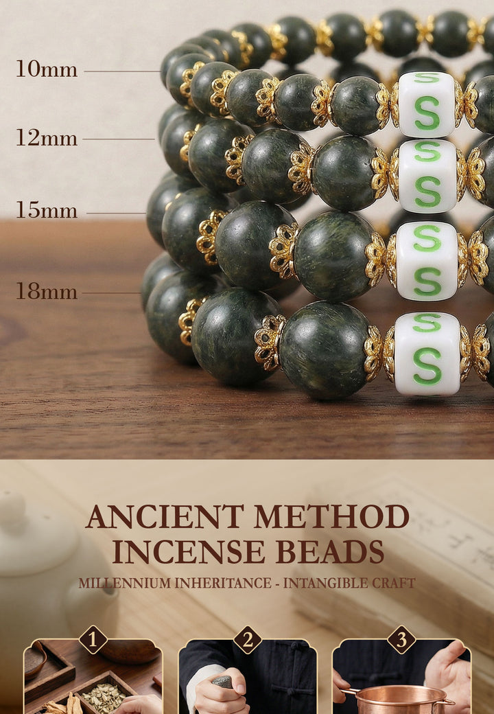 Chinese Herbal Bead Bracelet – Lightweight Traditional Wellness Jewelry