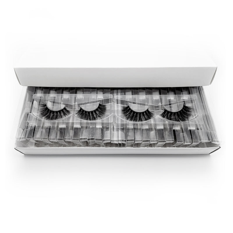 👁️✨ European & American Fluffy Mink False Eyelashes – Natural Glam Makeup Lashes