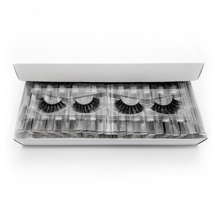 👁️✨ European & American Fluffy Mink False Eyelashes – Natural Glam Makeup Lashes