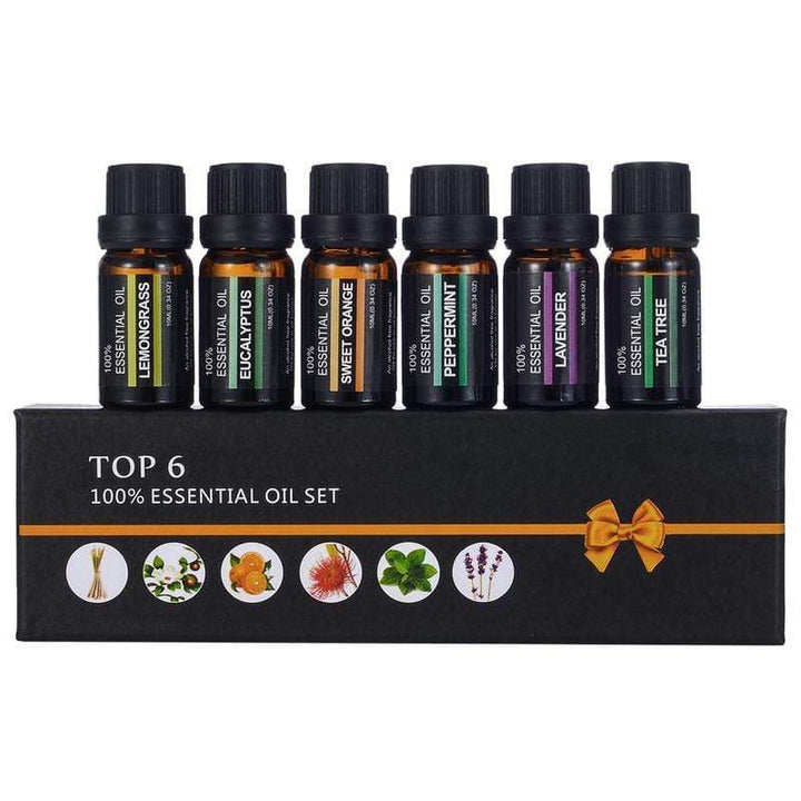 🌿 Lavender 10ml One-way Aromatherapy Massage Oil Set (6 × 10ml)
