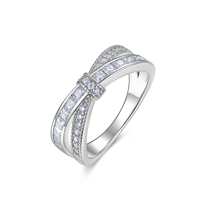 💍 Minimalist Moissanite Ring – Platinum-Plated S925 Silver Luxury (Sizes 5–9) 💍