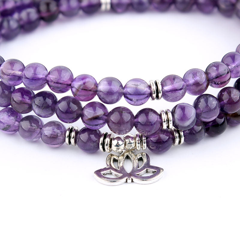 108 Natural Stone Rosary Bracelet & Necklace