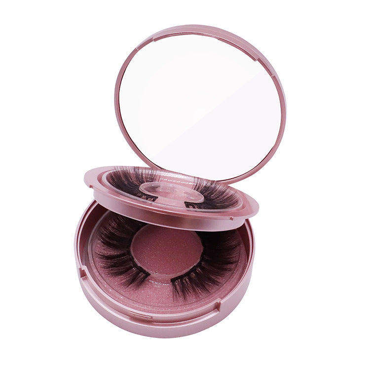🧲👁️ Natural Long Lasting Magnetic Eyeliner & Magnetic False Eyelashes Set – 5 Pairs with Tweezers & Mirror Case