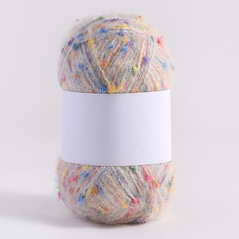 Colored Mohair Knitting Yarn – Soft Hand Woven Mohair Thread for Sweaters, Scarves & DIY Crafts