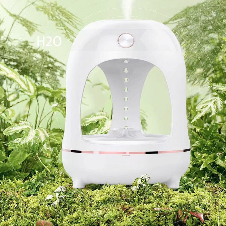 💧✨ Anti-Gravity Water Drop Humidifier | LED Night Light Fountain Mist Lamp 🌊