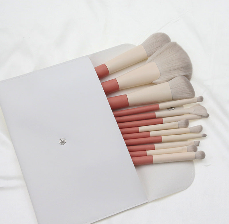 ✨ 12-Piece Powder & Blusher Makeup Brush Set — Complete Beauty Tools Kit 💄