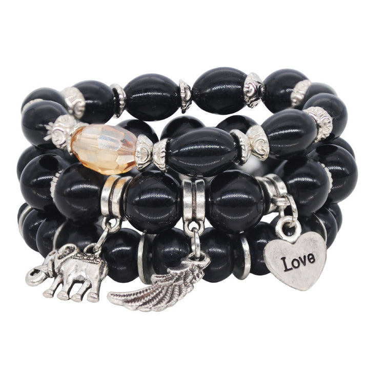 Ethnic Style Tassel Bracelet – Mixed Material Design