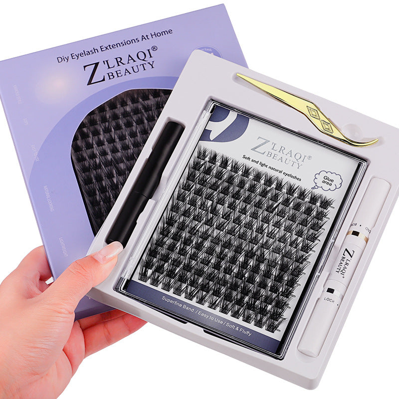👁️✨ Segmented Individual Single Cluster Dense False Eyelashes – 5-in-1 DIY Lash Suit