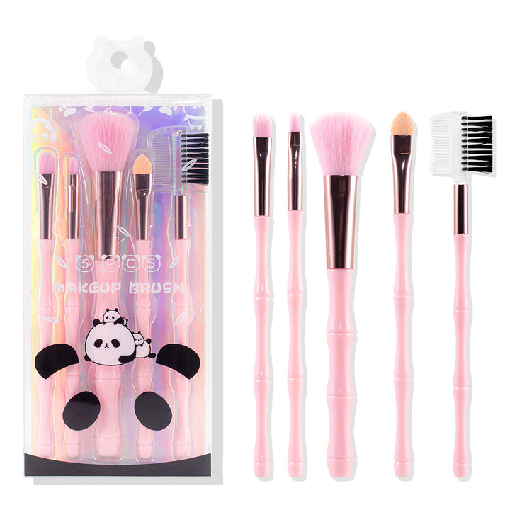 ✨ 5-Piece Portable Makeup Brush Set — Beauty Tools Kit 💄