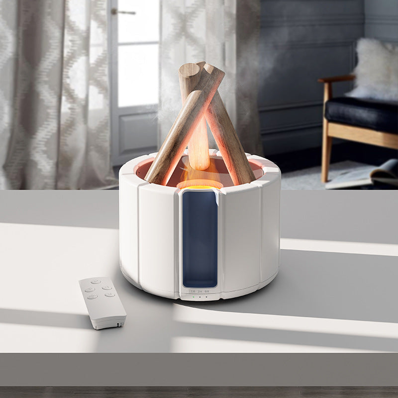 🔥 Simulated Flame Aromatherapy Machine | Ultrasonic Humidifier & Essential Oil Diffuser