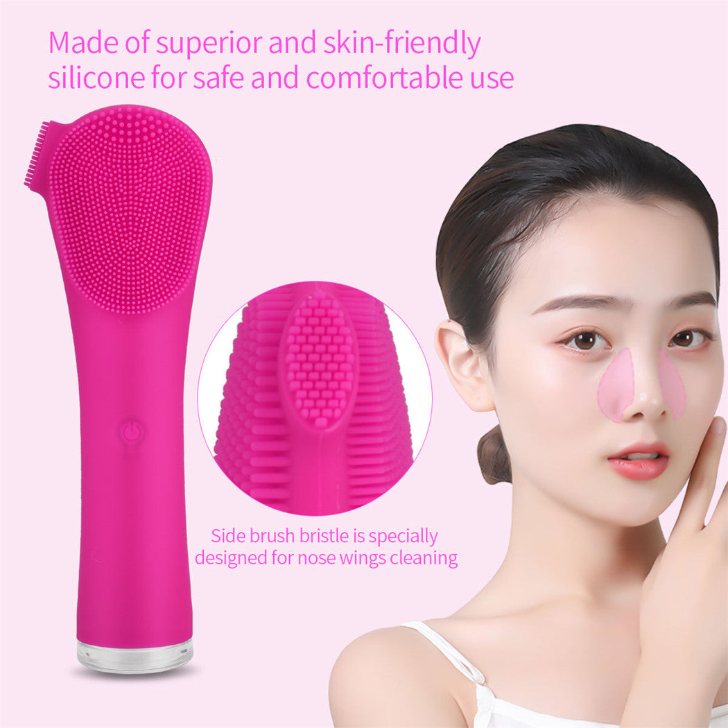 💖🧼 Pore Cleansing Silicone Ultrasonic Electric Facial Cleanser | Negative Ion Beauty Device