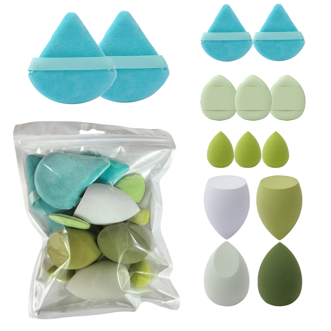 💄✨ 14-Piece Ultra-Soft Makeup Sponge Set