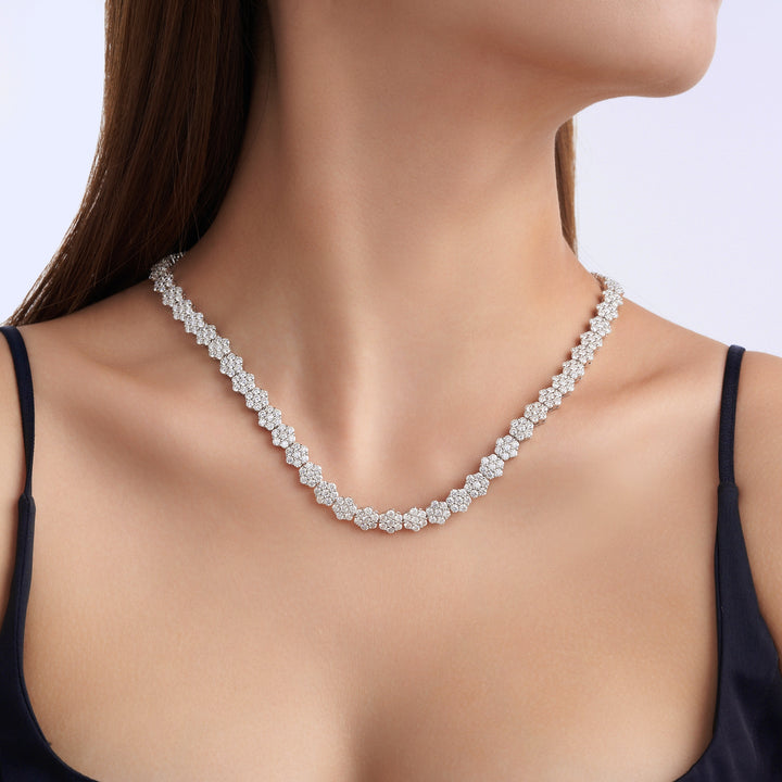 Luxury Minimalist Circular Moissanite Pendant Necklace – Gold-Plated S925 Silver