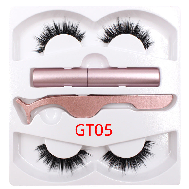 🧲👁️ Magnetic Liquid Eyeliner & Magnetic False Eyelashes Set – Waterproof Reusable Lash Kit with Tweezer