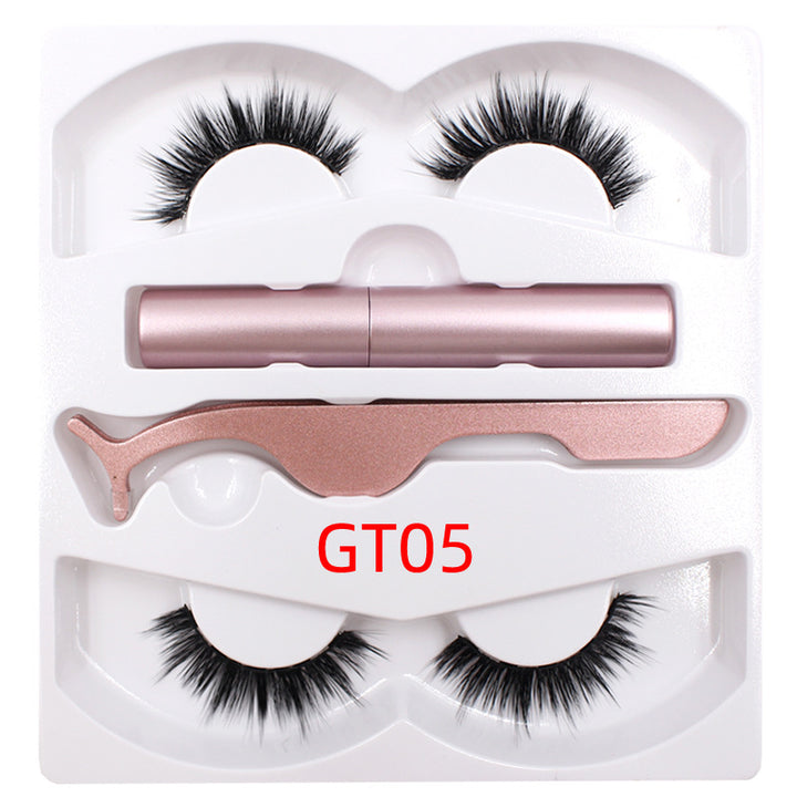 🧲👁️ Magnetic Liquid Eyeliner & Magnetic False Eyelashes Set – Waterproof Reusable Lash Kit with Tweezer