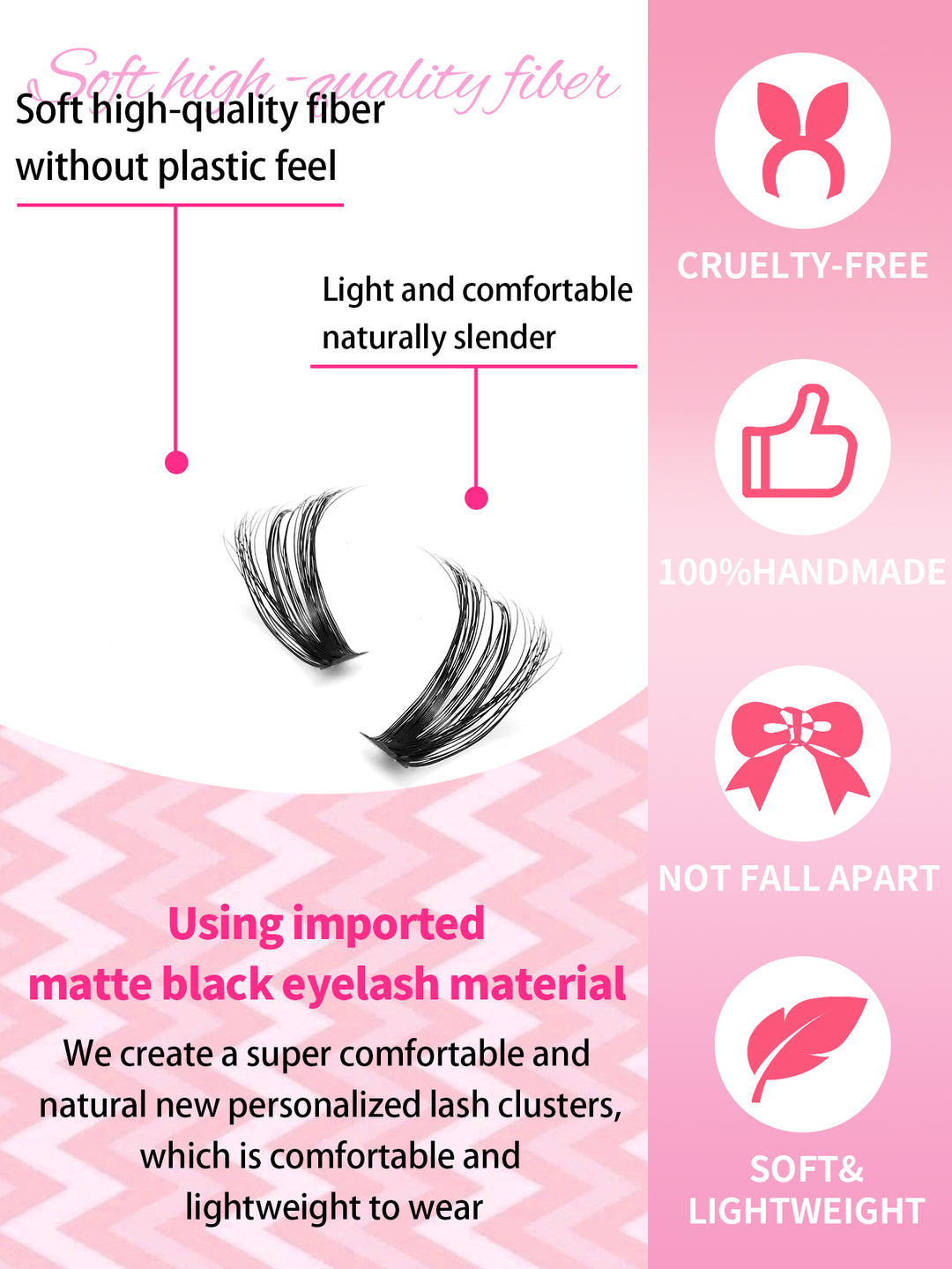👁️✨ 3D False Eyelashes – Multi-Layered, Realistic, Soft & Comfortable Natural Nude Makeup Lashes