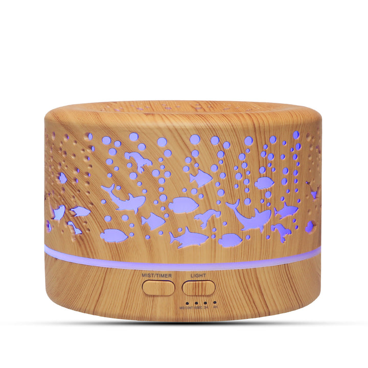 🌿🪵 Wood Grain Aromatherapy Humidifier | Classic Ultrasonic Essential Oil Diffuser