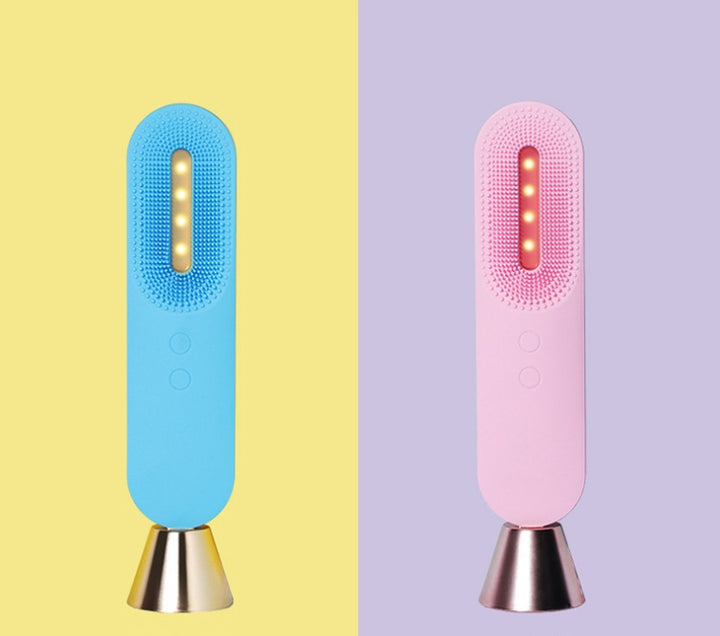 💖⚡ Electric Facial Cleansing Brush 3-in-1 | USB Rechargeable Silicone Face Cleanser