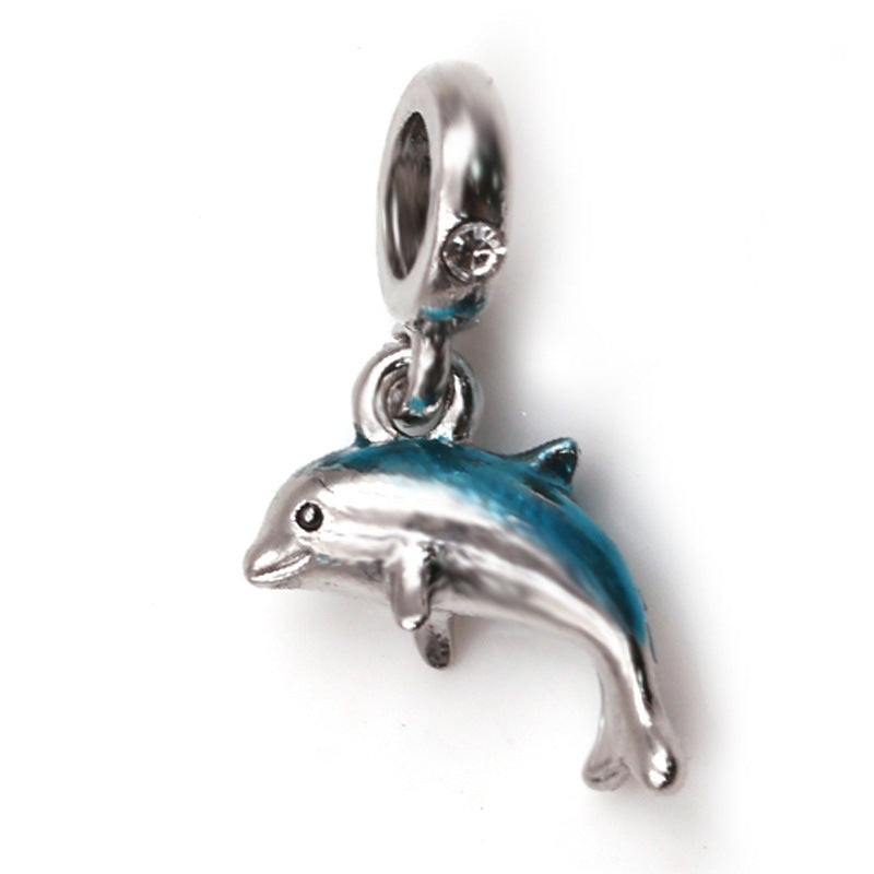 Narwhal, Dolphin & Turtle Leather Cord Bracelet
